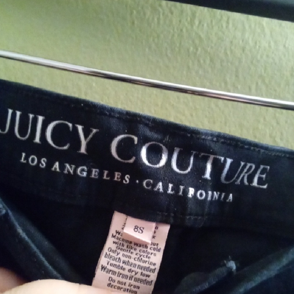 Womans 8S Juicy Couture Black Skinny Jeans Sleek Fit Stretch - Picture 4 of 4